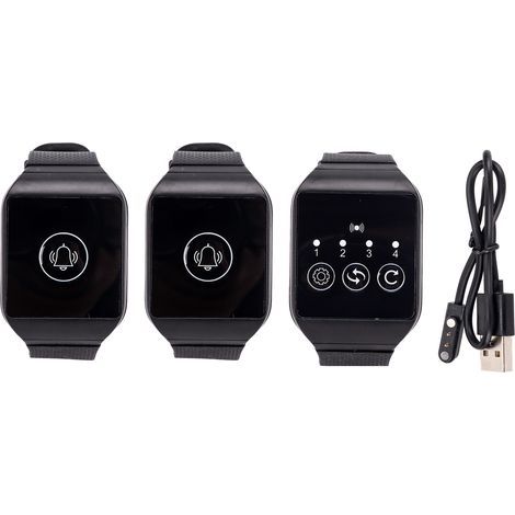 IPX7 Waterproof Wireless Wrist Pager 433.92 MHz for Restaurant Calling System - 2 for 1 Offer (1/5)