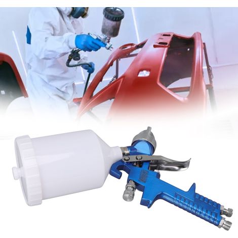 Pistolet à peinture à atomisation haute performance respectueux de l'environnement, filetage extérieur G1/4, alimentation par gravité, pistolet à peinture manuel pour meubles, diamètre de buse de 1,7 (1/5)