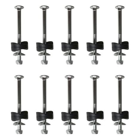 Vis De Trampoline, 10pcs Fixation pour en Acier Galvanisé, Piquets Trampolines & Entretoises - (1/5)