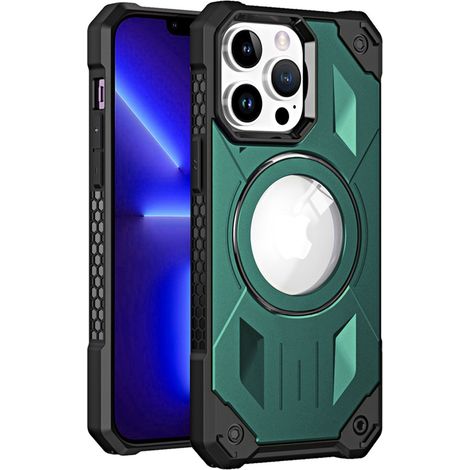 Funda MagSafe resistente para iPhone 12 Pro Max, color verde. (1/5)