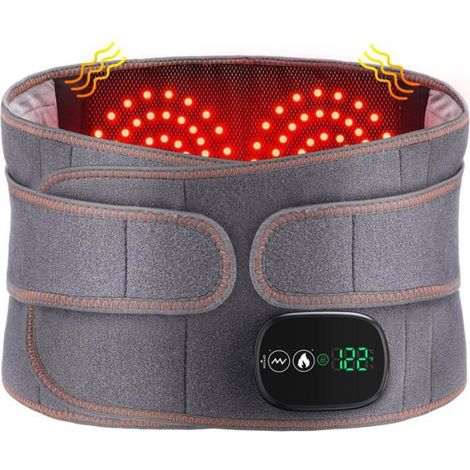 Ceinture Chauffante Électrique - 3 Modes Chauffage + 3 Modes Massage - Sans Fil Rechargeable 5000 mAh - Pour Taille Dos Abdomen - 1 Pièce (1/5)