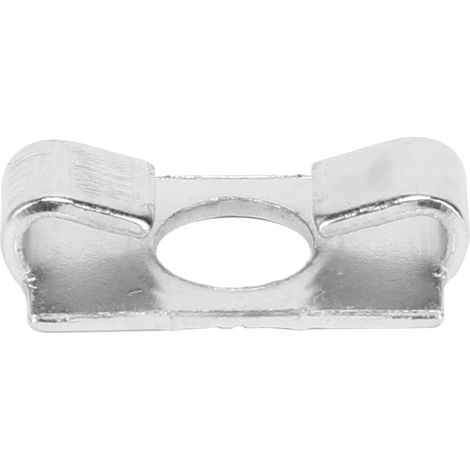 20 connecteurs élastiques à ressort pour profilés en aluminium, fixation intégrée en acier galvanisé (série 20 - fente 6) (1/5)