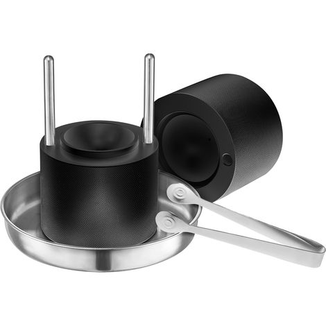 VEVOR Kit Pressa per Palline Ghiaccio, Pressa per Ghiaccio Alluminio Aeronautico Stampo per Palline Ghiaccio, Kit con Pinza, Vassoio Raccogligocce Bicchiere, Produttore di Palline di Ghiaccio 60mm