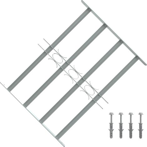 Teenpull – Fenstergitter 500-650 mm Galvanisiertes Stahl Silber (1/4)