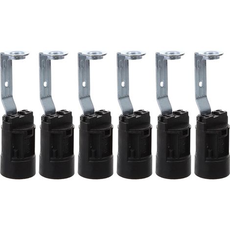 Portalámparas E14 de repuesto con soporte para lámparas decorativas, altura ajustable 70 mm, paquete de 6, accesorios para lámparas y candelabros (1/5)