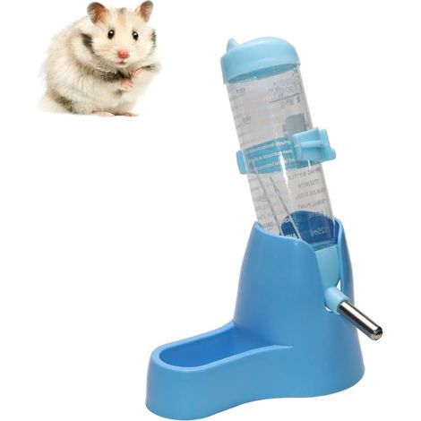 Distributeur d'eau automatique suspendu 3 en 1 pour hamsters, souris, rats et hérissons, avec base. (1/5)