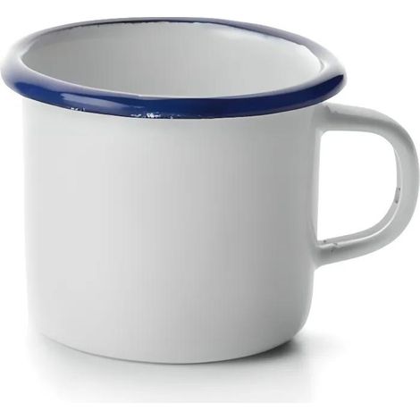 ibili Emaille-Tasse Weiß 8 cm