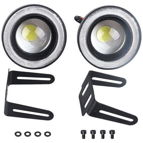 Stück Auto-Nebelscheinwerfer, 3,5 Zoll LED-Halo-Ringlampe, 30 W, 1200 lm, 6000 K bis 7000 K, COB-Öffnung, Tagfahrlicht
