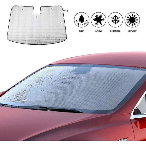 Compatible avec le pare-soleil de pare-brise de la Tesla Model 3. Protection contre les rayons UV. (1/4)