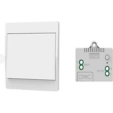 Interrupteur Sans Fil Autoalimenté - 433 MHz - Étanche IP44 - Pour Lumières Et Appareils Électriques - Portée 50 M En Intérieur - 1 Pièce (1/5)