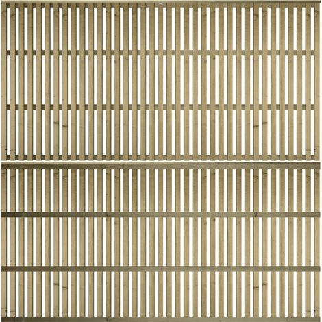 Premier 6ft x 3ft Tuscany Vertical Slatted Capped Trellis Panel