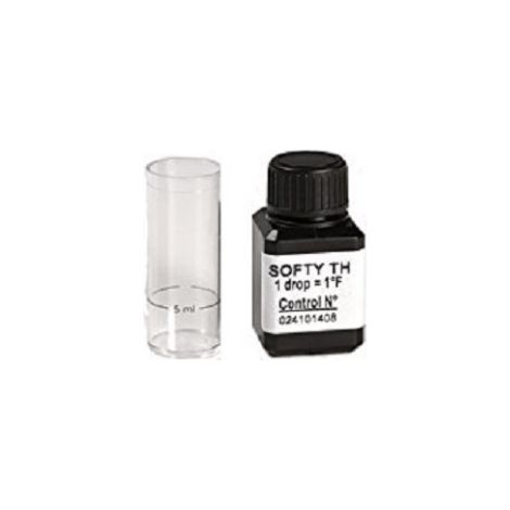 Comap – Test de dureté de l'eau – Testeur TH précis pour piscine – Mesure en °F – Flacon de réactif pour 20 tests – S900672