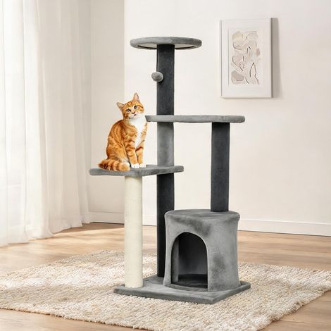Arbre à chat gris 45 x 40 x 103 cm (1/5)