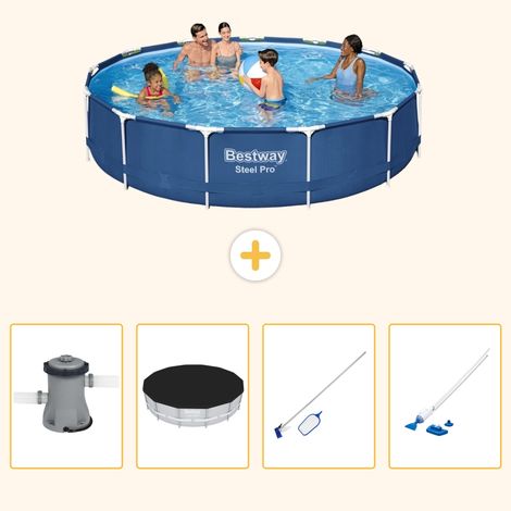 Bestway Bestway Steel Pro Ronde - 396x84 cm - 5-pièces S257 (1/5)