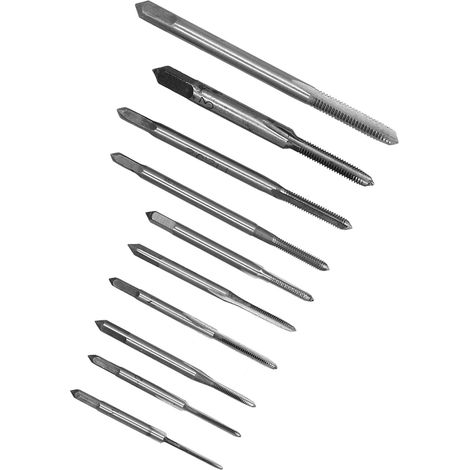 Lot de 10 filières miniatures acier rapide pour horlogerie et montres taraudage machine filetage précis (1/5)