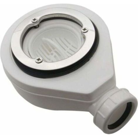 Bonde de douche horizontale sans capot Ø90 LaBlanc DEBUNS, siphon grand débit 45 L/min pour receveur extra plat PIATTO SoliCast (1/4)