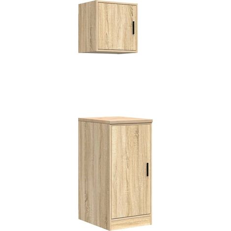 Maison Exclusive - Armoires de garage 2 pcs chêne sonoma bois d'ingénierie
