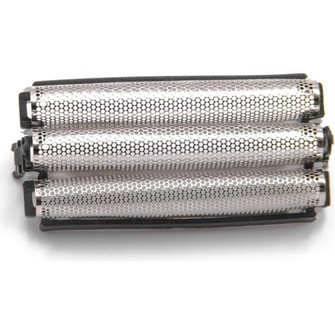 vhbw Dreifach-Scherfolie kompatibel mit Remington TF-100, TF-200, TF-300, TF-400, TF-500 Elektrorasierer + Rahmen, silber