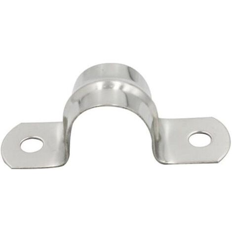 Pair Lntyq Collier de serrage rigide de 0,2 pouce x 160 pièces Attache de tension en acier inoxydable Clips en treillis métallique rigide pour la fixation de tuyaux