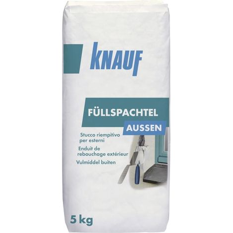 Knauf Füllspachtel Außen 5 kg Spachtel Spachtelmasse Innen/Außen für Wand, Boden und Decke