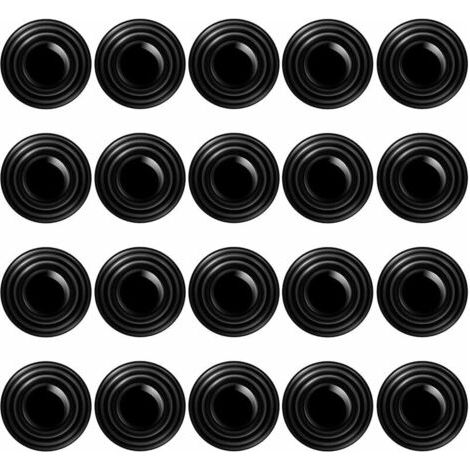 20 pièces paquet de porte amortisseur autocollant en caoutchouc, anti-vibration pads pour porte amortisseur de choc entretoises, pièces de voiture et accessoires pour les collisions de porte (A) (1/5)
