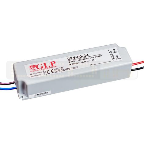 LED Trafo 60W 2,5A 24V Netzteil IP67 Wasserdicht Transformator Treiber für LED Leuchtmittel Beleuchtung