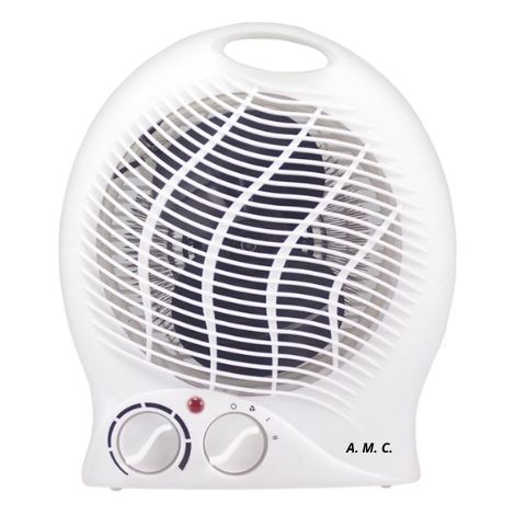 Caldo Bagno Elettrico 2000W Termoventilatore Riscaldamento Silenzioso 2 Potenze (1/5)