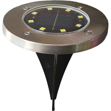 Lampe solaire enterrée pour pelouse, décoration jardin, étanche, extérieur, multicolore, SC-1004 (1/5)