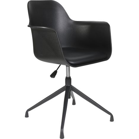 Fauteuil pivotant noir 60x78x57,5 cm