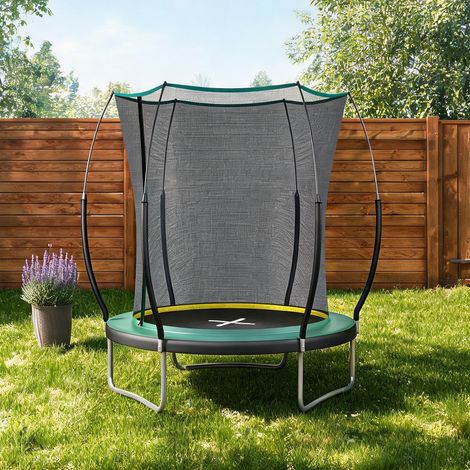 Trampolin de jardin avec filet de sécurité 183 cm sans ressorts (1/5)