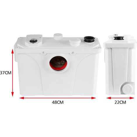 Wolketon Abwasserpumpe Schmutzwasserpumpe 700W Schmutzwasser Tauchpumpe 230V 50Hz mit integriertem Rückschlagventil Schmutzwassertauchpumpe. Dusche Waschtisch Haushaltspumpe Fäkalienpumpe