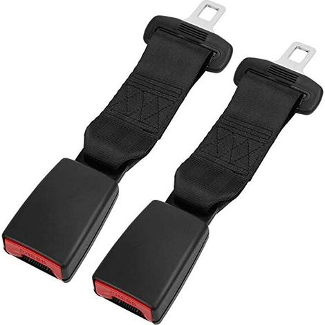 2pcs Car buckle extender, seat belt extender (23cm extension belt) (1/2)