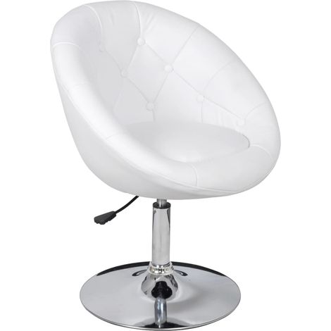 Maison Exclusive - Cocktailsessel Weiß Kunstleder