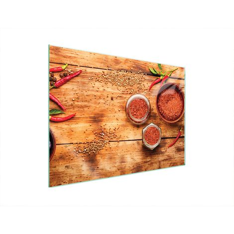 PIASTRA PROTETTIVA IN VETRO PER FORNELLO 70x52 CHILLI (1/5)