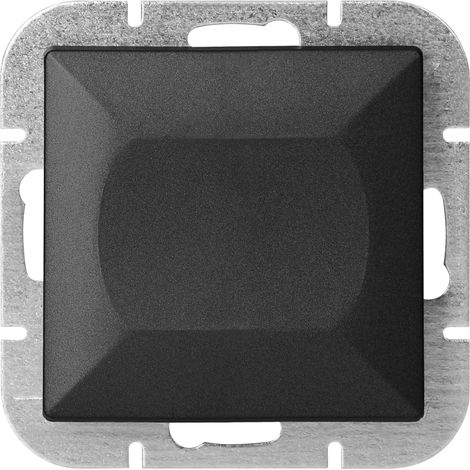 Interrupteur Mural Va-et-Vient Simple Encastré 10A 250V - Noir Mat - SILUMEN