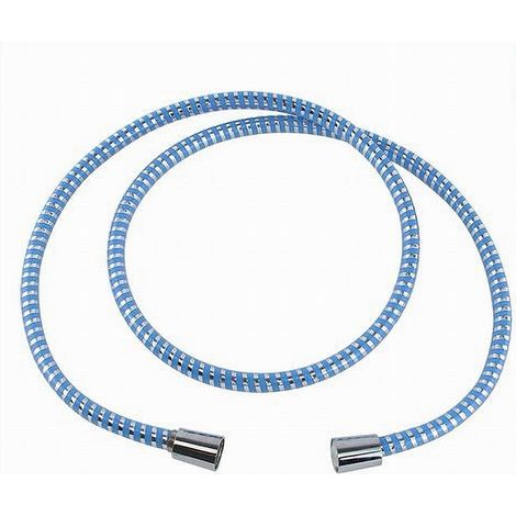 Trade Shop - Reemplazo De Ducha De Tubo De Raíz Flexible 1.8 Mt Recubrimiento Azul De Encaje De Pvc 87297 - (1/2)