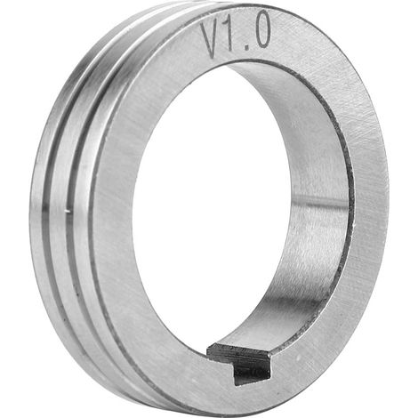 Rouleau d'alimentation de fil en acier inoxydable 35 mm/1,38 po, roue de guidage d'alimentation de fil de soudage 0,8/1,0/1,2 (1,0 (1/5)