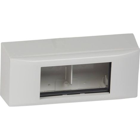 Legrand 031613 - Cadre Mosaic 4 mod - pour toutes moulures et plinthe h.20 DLPlus - blanc (1/3)