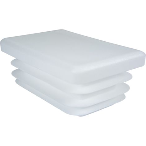 Tapa de perfil rectangular blanca de 100x150 mm, 1 unidad. (1/5)