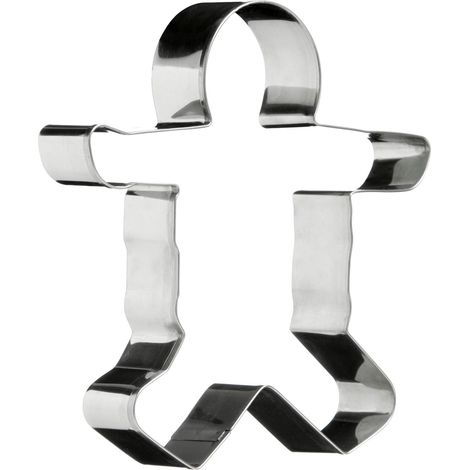 Interiors by Premier Durable Man Cookie Cutter, Stainless Steel Cookie Cutters, Effortless Cuting Steel Cutters