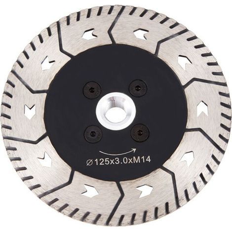 Lame scie diamant double face 125x2.8mm M14 tronçonnage meulage pointe (1/5)