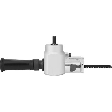 Coupe-métal à double tête, grignoteuse de tôle, accessoire de perçage pour scie à bois électrique avec clé