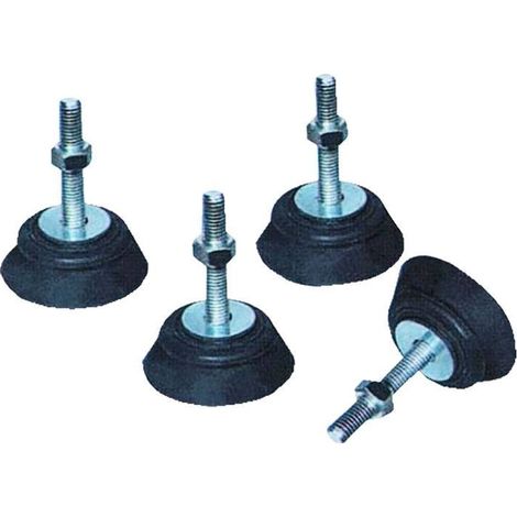 Soportes cónicos de goma para suelo - Ø 46 x H 48 mm