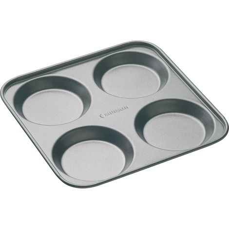Master Class - Stampo antiaderente per 4 Yorkshire pudding, colore grigio