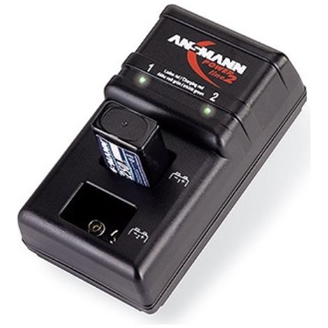 Chargeur ANSMANN Powerline 2 - 2 accus - NiMh - 9V
