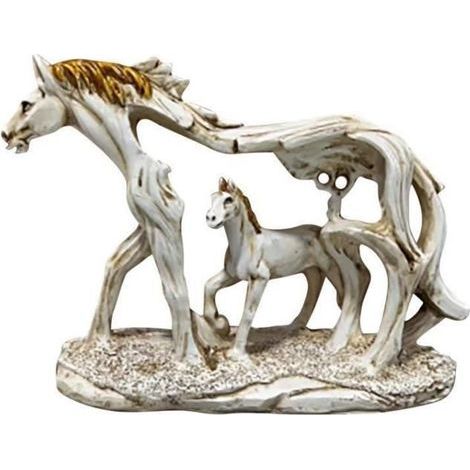Resin horse, handcrafted ornaments for housewarming, birthdays, weddings, and festive gifts.