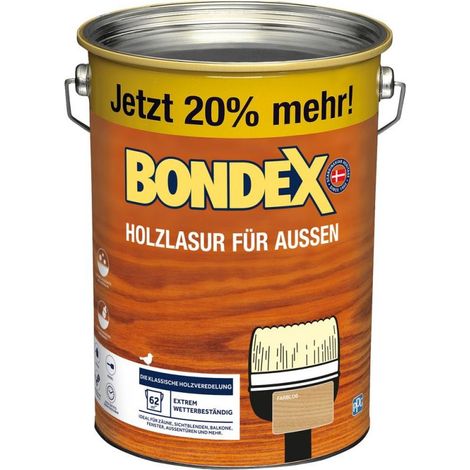 Bondex Holzlasur 4,8 L farblos