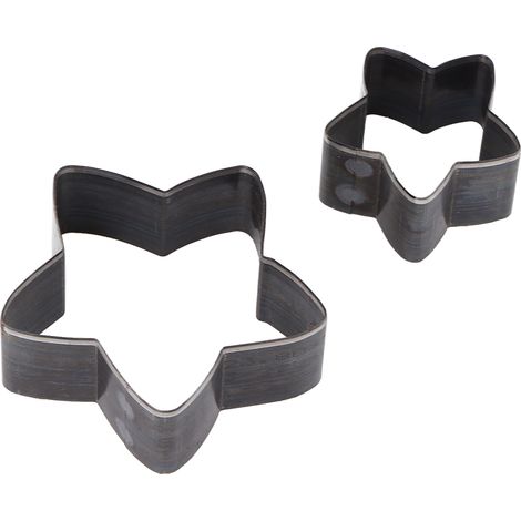 2 Stück Lederstanzformen in Sternform, Stanzwerkzeug für Stoff-DIY (1/5)