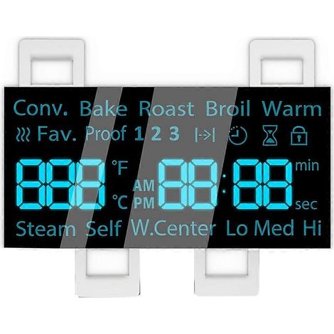 Écran d'affichage LED DG07-01005A compatible avec les fours/plaques de cuisson électriques, compatible avec les modèles NE59R6631SS et NE59N6630SS. (1/5)