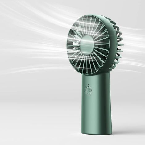 vert-ventilateur  Main, 4000mah Mini Ventilateur Portatif, Ventilateur De Poche Personnel Rechargeable Par Usb [max 16h Temps De Travail] Avec 3 V (1/5)